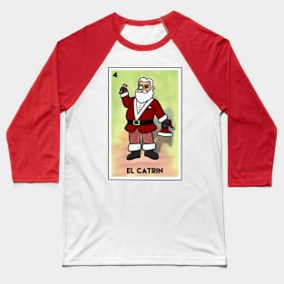 Ugly Christmas Sweater Spanish Mexican Sophisticated Santa Baseball T-Shirt